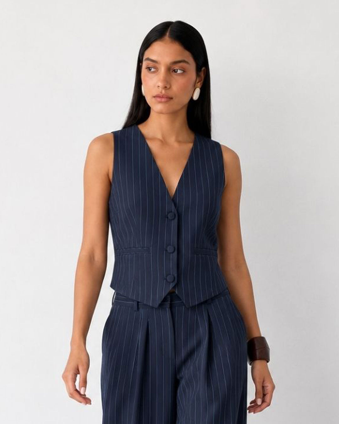 CARRIE VEST NAVY