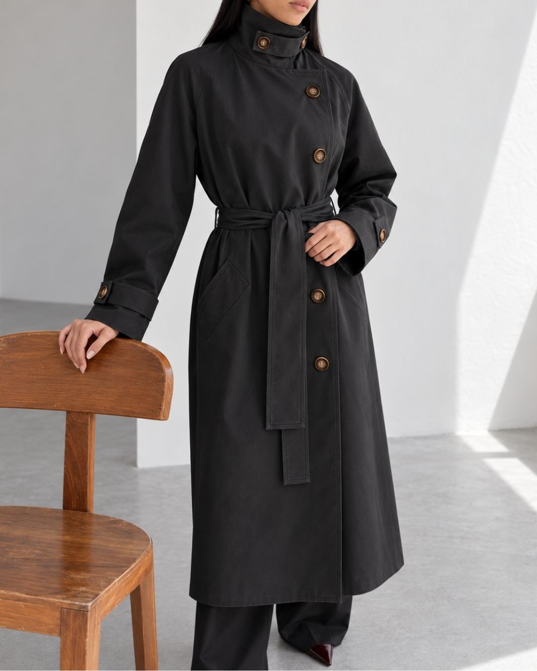 JENNA TRENCH-COAT BLACK