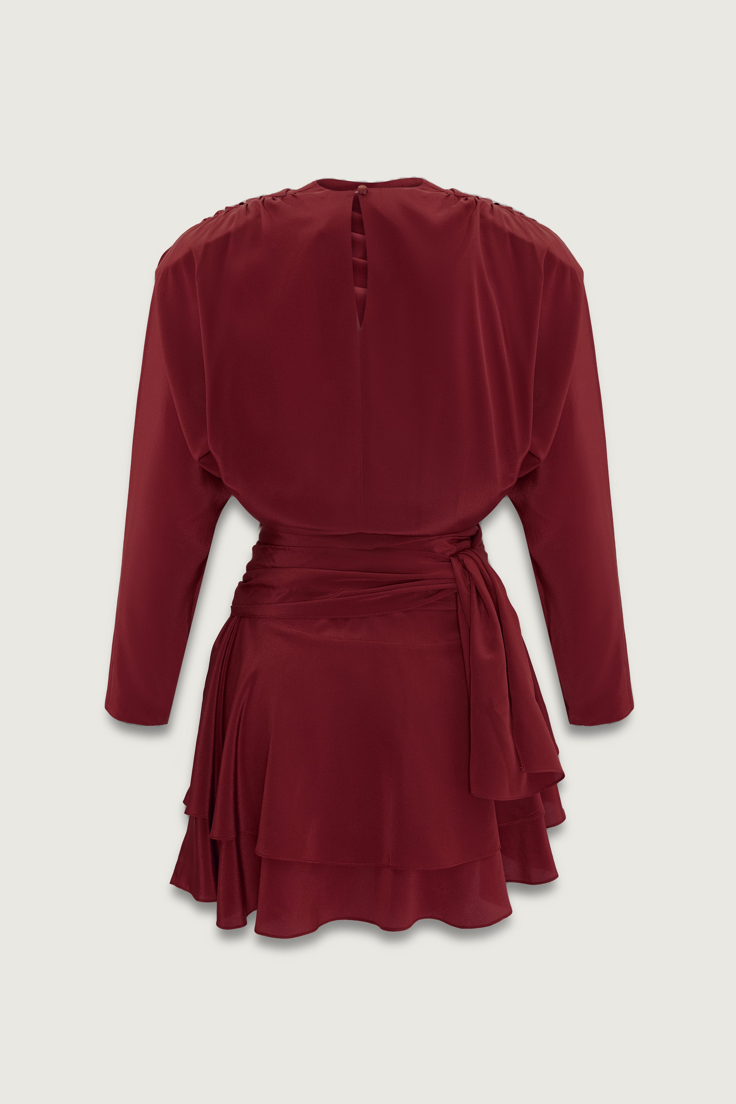JANIS DRESS BURGUNDY