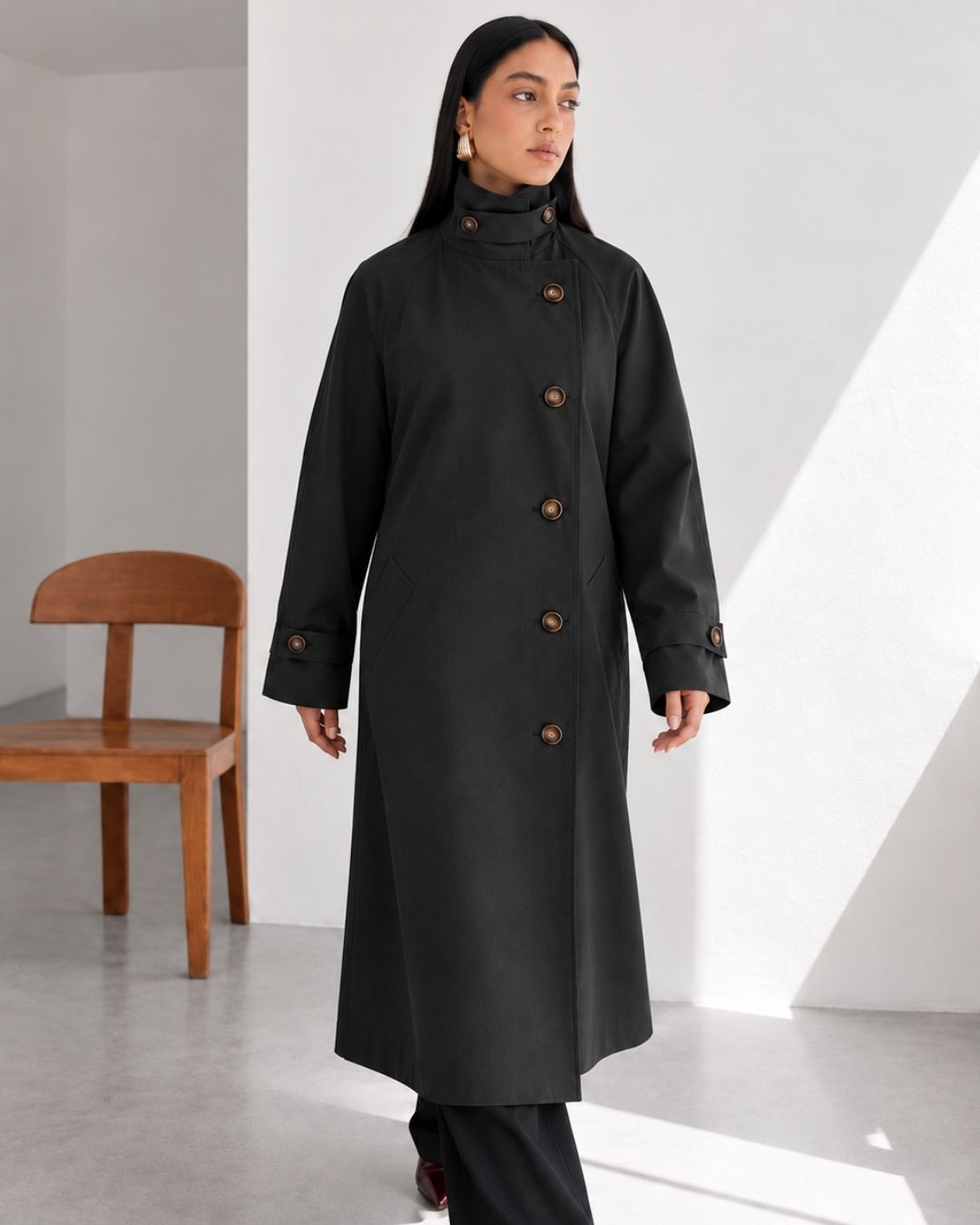 JENNA TRENCH-COAT BLACK