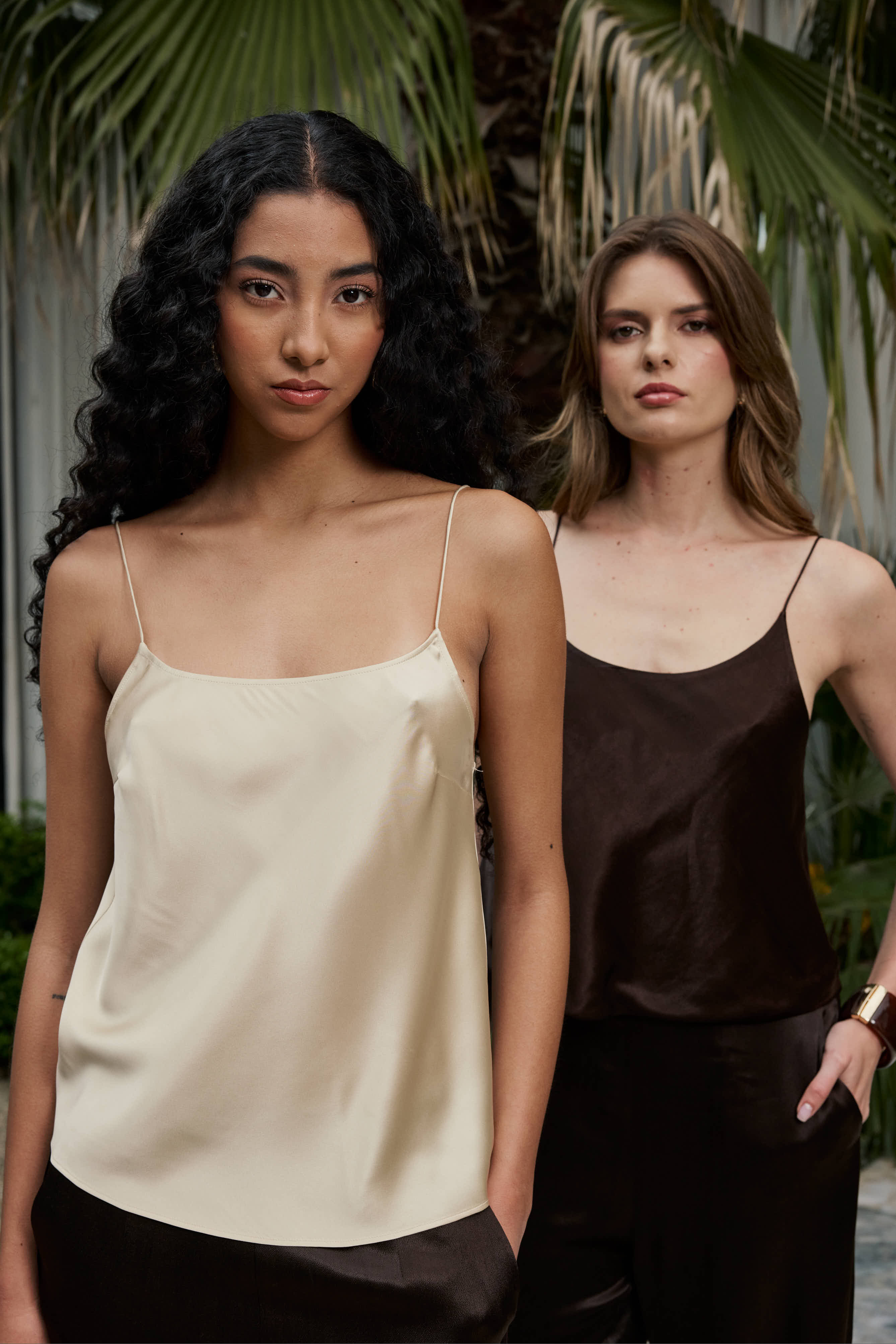 SERAPHINE SILK SLIP TOP