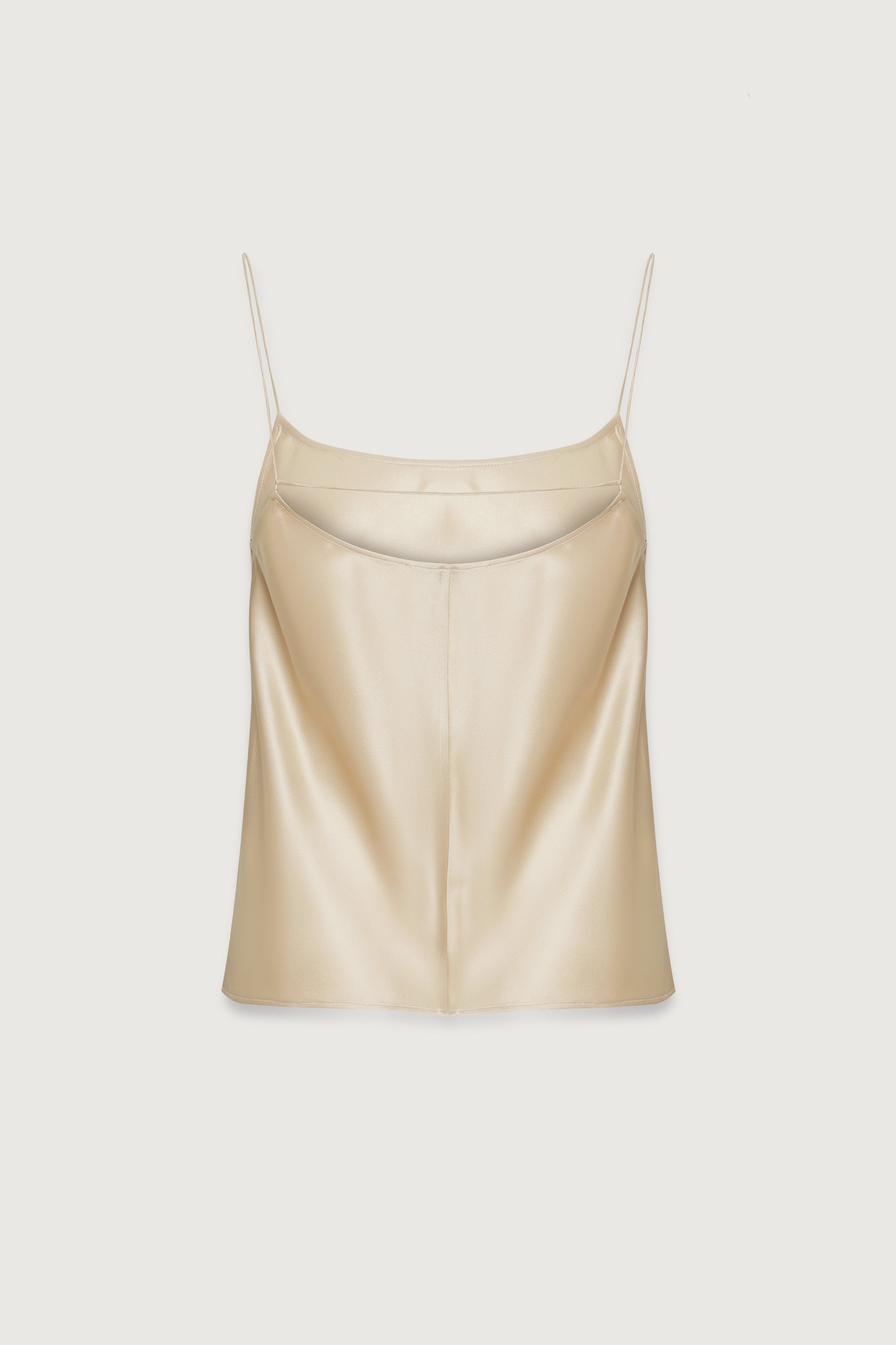 SERAPHINE SILK SLIP TOP CHAMPAGNE
